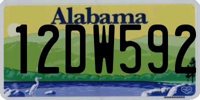 AL license plate 12DW592