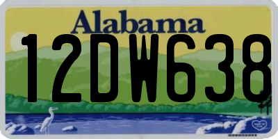 AL license plate 12DW638
