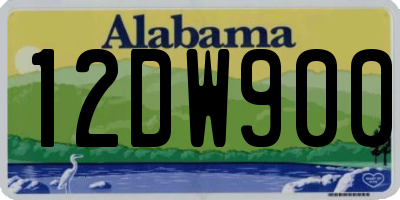 AL license plate 12DW900