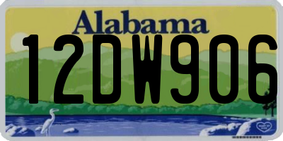 AL license plate 12DW906