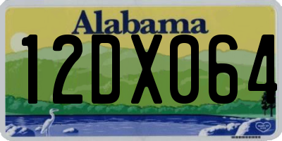 AL license plate 12DX064