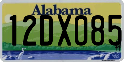 AL license plate 12DX085