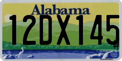 AL license plate 12DX145
