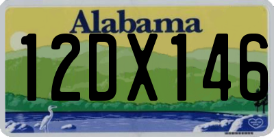 AL license plate 12DX146