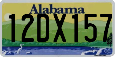 AL license plate 12DX157