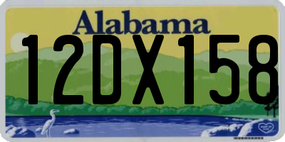 AL license plate 12DX158