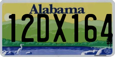 AL license plate 12DX164
