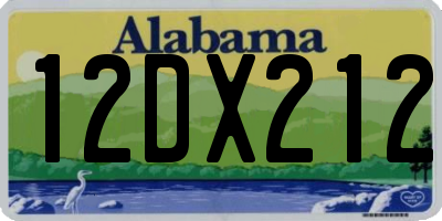 AL license plate 12DX212