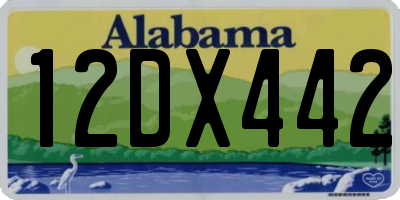 AL license plate 12DX442