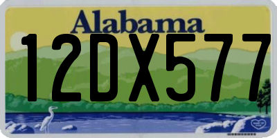 AL license plate 12DX577