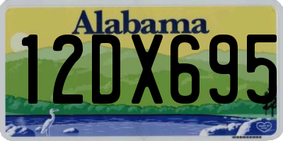 AL license plate 12DX695