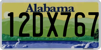 AL license plate 12DX767