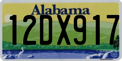 AL license plate 12DX917