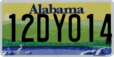 AL license plate 12DY014
