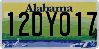 AL license plate 12DY017