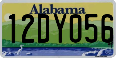 AL license plate 12DY056