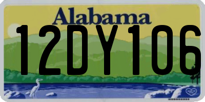AL license plate 12DY106