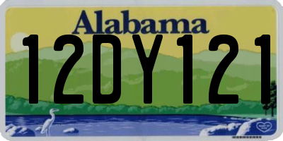 AL license plate 12DY121