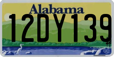 AL license plate 12DY139