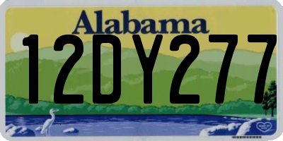 AL license plate 12DY277