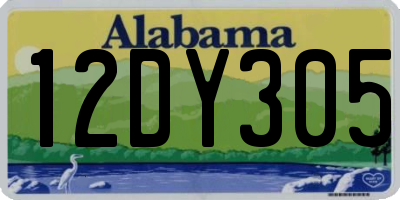 AL license plate 12DY305