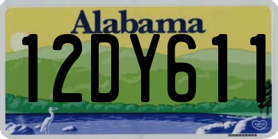 AL license plate 12DY611