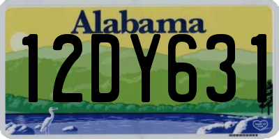 AL license plate 12DY631