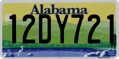 AL license plate 12DY721