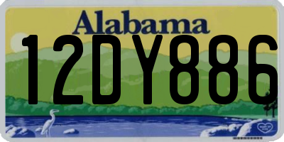 AL license plate 12DY886