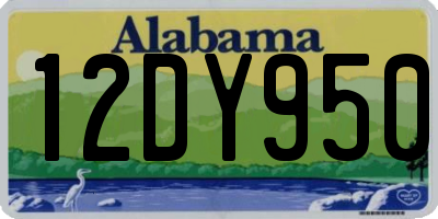 AL license plate 12DY950