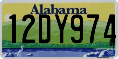 AL license plate 12DY974
