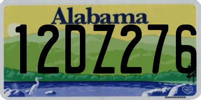 AL license plate 12DZ276