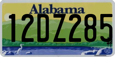 AL license plate 12DZ285
