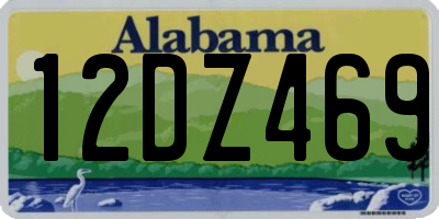 AL license plate 12DZ469