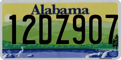 AL license plate 12DZ907