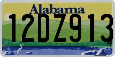 AL license plate 12DZ913