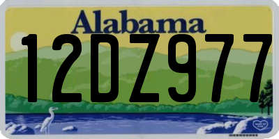AL license plate 12DZ977