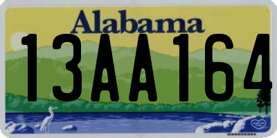 AL license plate 13AA164