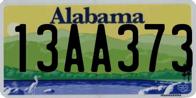 AL license plate 13AA373