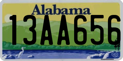 AL license plate 13AA656
