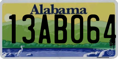 AL license plate 13AB064