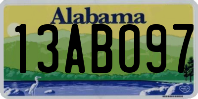 AL license plate 13AB097