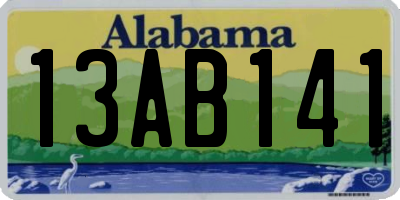 AL license plate 13AB141