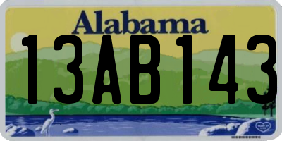 AL license plate 13AB143