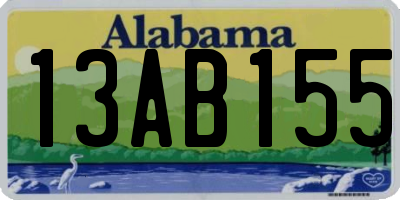 AL license plate 13AB155
