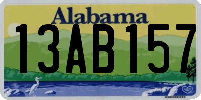 AL license plate 13AB157