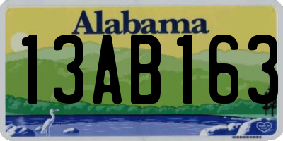 AL license plate 13AB163