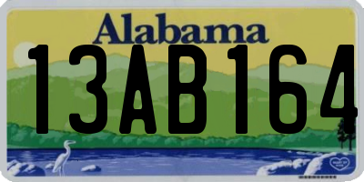AL license plate 13AB164
