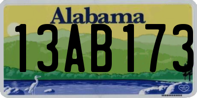 AL license plate 13AB173
