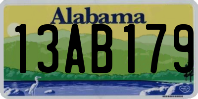 AL license plate 13AB179